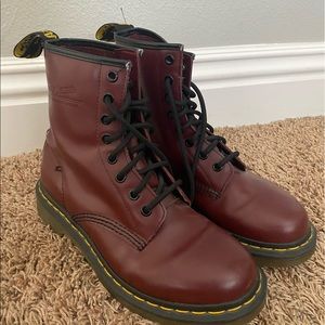 Red Dr. martens